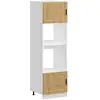 Image de Vidaxl armoires de four 2 pcs porto chêne artisanal bois d'ingénierie
