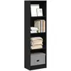 Image de Bibliothèque Noir 40x24x143 Cm Bois D'ingénierie Vidaxl