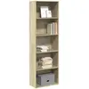 Image de Bibliothèque Chêne Sonoma 60x30x189 Cm Bois D'ingénierie Vidaxl