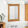 Image de Miroir Vigo Marron Miel 55,5 X 5 X 70 Cm Bois De Pin Massif Vidaxl