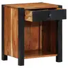 Image de Vidaxl cabinet de chevet marron 40 x 35 x 50 cm bois d'acacia massif