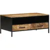 Image de Table Basse Avec Tiroir Marron 90 X 50 X 40 Cm Vidaxl