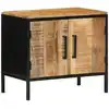 Image de Cabinet De Chevet Marron Et Noir 50 X 30 X 45 Cm Vidaxl