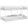 Image de Lit Superposé Sans Matelas Blanc 90x200 Cm Acier Vidaxl
