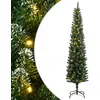 Image de Sapin De Noël Artificiel Mince 300 Led 210 Cm Vidaxl
