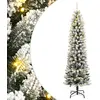 Image de Sapin De Noël Artificiel 150 Led Et Neige Floquée 150 Cm Vidaxl