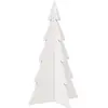 Image de Arbre De Noël En Bois Pour Décoration Blanc 80 Cm Pin Massif Vidaxl