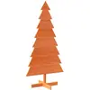Image de Arbre De Noël En Bois Pour Décoration 150 Cm Bois De Pin Massif Vidaxl