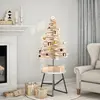Image de Arbre De Noël En Bois Pour Décoration 100 Cm Bois Massif De Pin Vidaxl