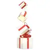 Image de Vidaxl boîte-cadeau de décoration 80 led blanc chaud