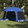 Image de vidaXL Tente de piscine moustiquaire amovible parois maille bleu azur tente bleue tente de jardin abri de jardin tente 4100625