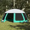 Image de vidaXL Tente piscine toit amovible parois maille vert deau 612x612 cm tente verte tente de jardin abri de jardin tente 4100638