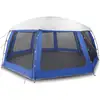 Image de Vidaxl tente de piscine moustiquaire amovible parois maille bleu azur