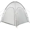 Image de Tente de piscine avec toit - vidaXL - 366x305x231 cm - Gris - Résistant à leau - Anti-UV - Pliable - Portable
