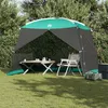 Image de Filet anti moustiques de camping avec porte vert pour 4 personnes imperméable