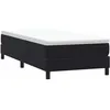 Image de vidaXL Sommier à lattes de lit sans matelas noir 90x210 cm velours 3315809