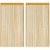 Image de Rideaux À Fils 2 Pcs Or 100x250 Cm Vidaxl