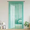 Image de vidaXL Rideau en fils 2 pcs 140 x 250 cm turquoise rideau à franges rideau à passe-tringle rideau à franges à fils 4102040