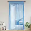 Image de Rideau En Fils 2 Pcs 140 X 250 Cm Bleu Clair Vidaxl