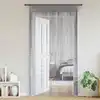 Image de Rideaux À Fils 2 Pcs Gris Clair 100x250 Cm Vidaxl