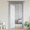 Image de vidaXL Rideaux à fils 2 pcs gris clair 100x250 cm rideau à franges rideau à passe-tringle rideau à franges à fils rideau 4102049