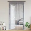 Image de vidaXL Rideau en fils 2 pcs 140 x 250 cm gris clair rideau à franges rideau à passe-tringle rideau à franges à fils 4102050
