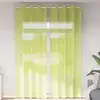 Image de Rideaux En Voile Avec  illets 2 Pcs Vert Pomme 140x300 Cm Vidaxl