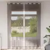 Image de Rideaux En Voile Avec  illets 2 Pcs Marron 140x300 Cm Vidaxl