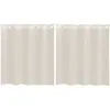 Image de Rideaux En Voile Avec  illets 2 Pcs Crème 140x140 Cm Vidaxl