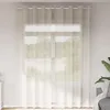 Image de vidaXL Rideaux en voile avec oeillets 2 pcs crème 140x260 cm 4102075