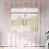 Image de Rideaux En Voile Avec  illets 2 Pcs Rose Clair 140x225 Cm Vidaxl