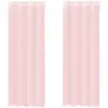 Image de Rideaux En Voile Avec  illets 2 Pcs Rose Clair 140x260 Cm Vidaxl