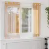 Image de Rideaux En Voile Avec  illets 2 Pcs Orange 140x140 Cm Vidaxl