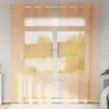 Image de Rideaux En Voile Avec  illets 2 Pcs Orange 140x245 Cm Vidaxl