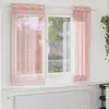 Image de Rideaux En Voile Avec  illets 2 Pcs Rose 140x140 Cm Vidaxl