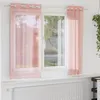 Image de vidaXL Rideaux en voile avec oeillets 2 pcs rose 140x140 cm 4102095