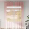Image de Rideaux En Voile Avec  illets 2 Pcs Rose 140x260 Cm Vidaxl