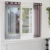 Image de vidaXL Rideaux en voile avec oeillets 2 pcs violet 140x175 cm 4102102
