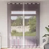 Image de vidaXL Rideaux en voile avec oeillets 2 pcs violet 140x300 cm 4102106