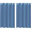 Image de Rideaux En Voile Avec  illets 2 Pcs Bleu Royal Vidaxl