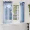 Image de vidaXL Rideaux en voile avec oeillets 2 pcs bleu royal 4102114