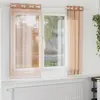 Image de Rideaux En Voile Avec  illets 2 Pcs Terre Cuite Vidaxl