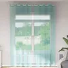 Image de vidaXL Rideaux en voile avec oeillets 2 pcs turquoise 4102147