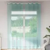 Image de vidaXL Rideaux en voile avec oeillets 2 pcs turquoise 4102148