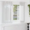 Image de vidaXL Rideaux en voile avec oeillets 2 pcs blanc 4102150
