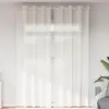 Image de Rideaux En Voile Avec  illets 2 Pcs Blanc Vidaxl