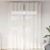 Image de Rideaux En Voile Avec  illets 2 Pcs Blanc Vidaxl