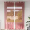 Image de Rideaux En Voile Avec  illets 2 Pcs Rouge Bordeaux Vidaxl
