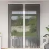 Image de Rideaux En Voile Avec Passe-tringles 2 Pcs Noir Vidaxl