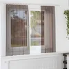 Image de vidaXL Rideaux en voile avec passe-tringles 2 pcs marron rideau en filet rideau transparent voile de fenêtre traitement 4102172